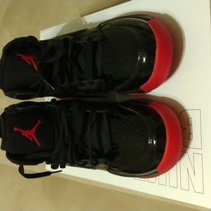 Men's Black and Red Nike Jordan's